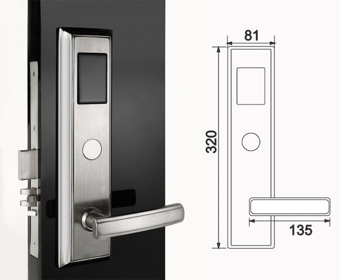 Elektronisches Hotelzimmer-Türschloss Edelstahl-Digital-Sicherheits-Keyless Software Rfid