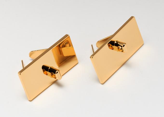 Gold überzogene Endhandtaschen-Zusatz-Hardware für moderne Taschen-Zink-Legierung