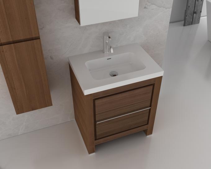 Elegante Eiche MDF-Badezimmer-Möbel mit Seitenkabinett 800 X.25 x 700mm