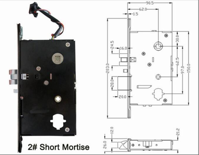 Elektronisches Hotelzimmer-Türschloss Edelstahl-Digital-Sicherheits-Keyless Software Rfid