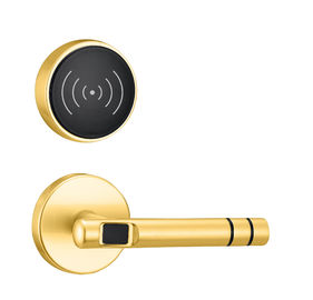 INTERTEK Plattiert mit Gold aus Zinklegierung Elektronisches Türschloss mit Karte / Schlüssel