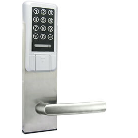 Smart PVD Silber elektronisches Türschloss Schlüssel / Karte / Passwort Öffnen hohe Sicherheit