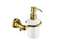 Goldene Badezimmerzubehör Wandmontierte Seife Dispenser mit Messing Pumpe PP Flasche