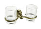 Doppelglas-Zahnbürstenhalter Badezimmer-Fittings Einbauhardware enthalten