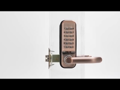 Portierbares rückstellbares Kombinationsschloß mit Einfach-zu-Satz-Stellen-Code