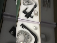 Plattform-angebrachtes intelligentes Wasser-Hahn-Messingmultifunktionsdrei Möglichkeits-Küchen-Nickel