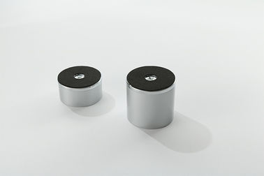 Zinklegierung Aluminium Möbel Griffe und Knopf Silberfarbe Zylinderpfeiler