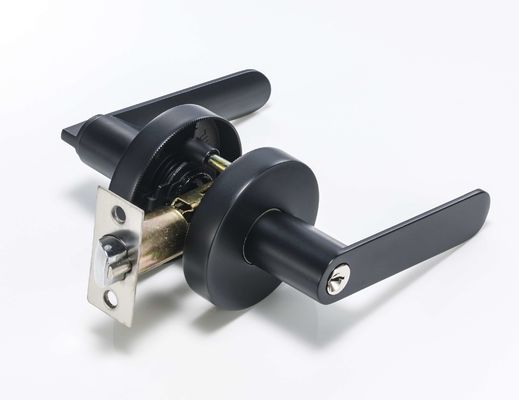 Matte Black Tubular Handle Lock-Zink-Legierungs-Griff-Messingzylinder