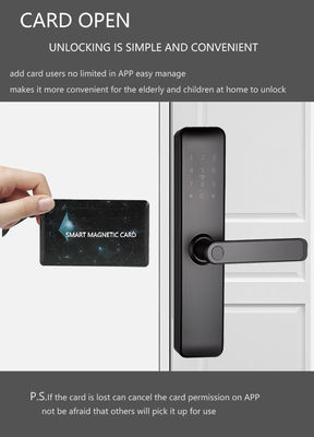 Gemalte Bluetooth WiFi RFID Schlüssellose Smart Locks für Wohnungen Home Eingang Tür Zimmer Tür