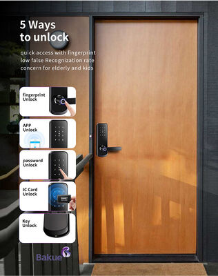 CE-Feuersicherung EN1634-1 EN14846 Zertifiziertes Fingerabdruck-Türschloss mit einmaligem Passcode Zeitgeschriebener Passcode und eKey überall oder für jeden Zugriff