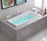 Eingebaute Badewanne ohne Burr Quadrat weiße Acryl OEM