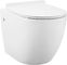 Nahtlose Wand-Hung Toilet Glossy White With-Harnstoff-Formaldehyd-Abdeckung