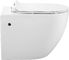 Nahtlose Wand-Hung Toilet Glossy White With-Harnstoff-Formaldehyd-Abdeckung