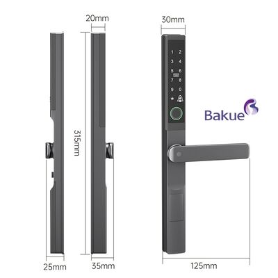 Ultra-thin 25mm Smart Digital Door Lock mit mehreren Unlock Methoden und unbegrenzter Benutzerkapazität